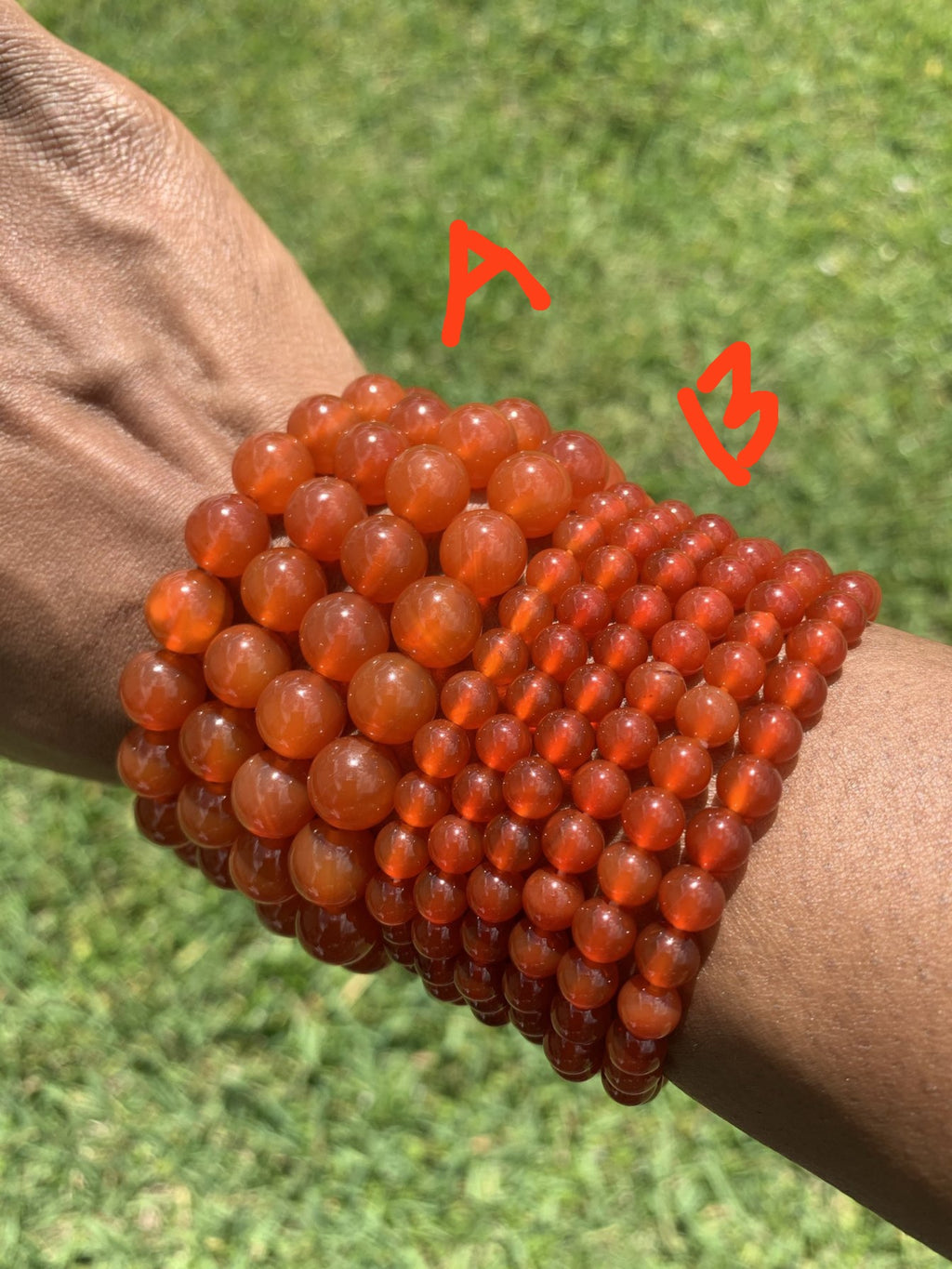 Carnelian bracelets