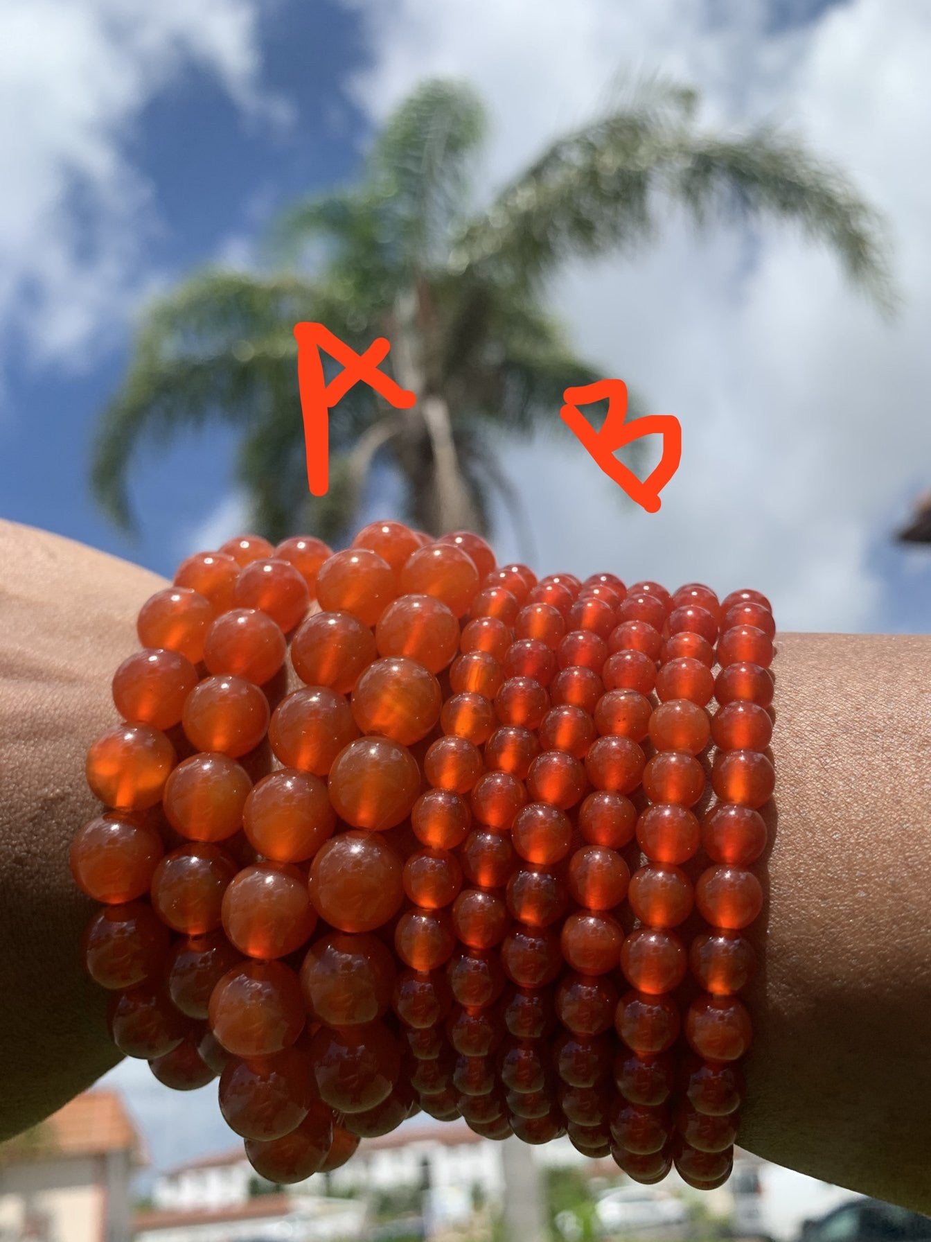 Carnelian bracelets