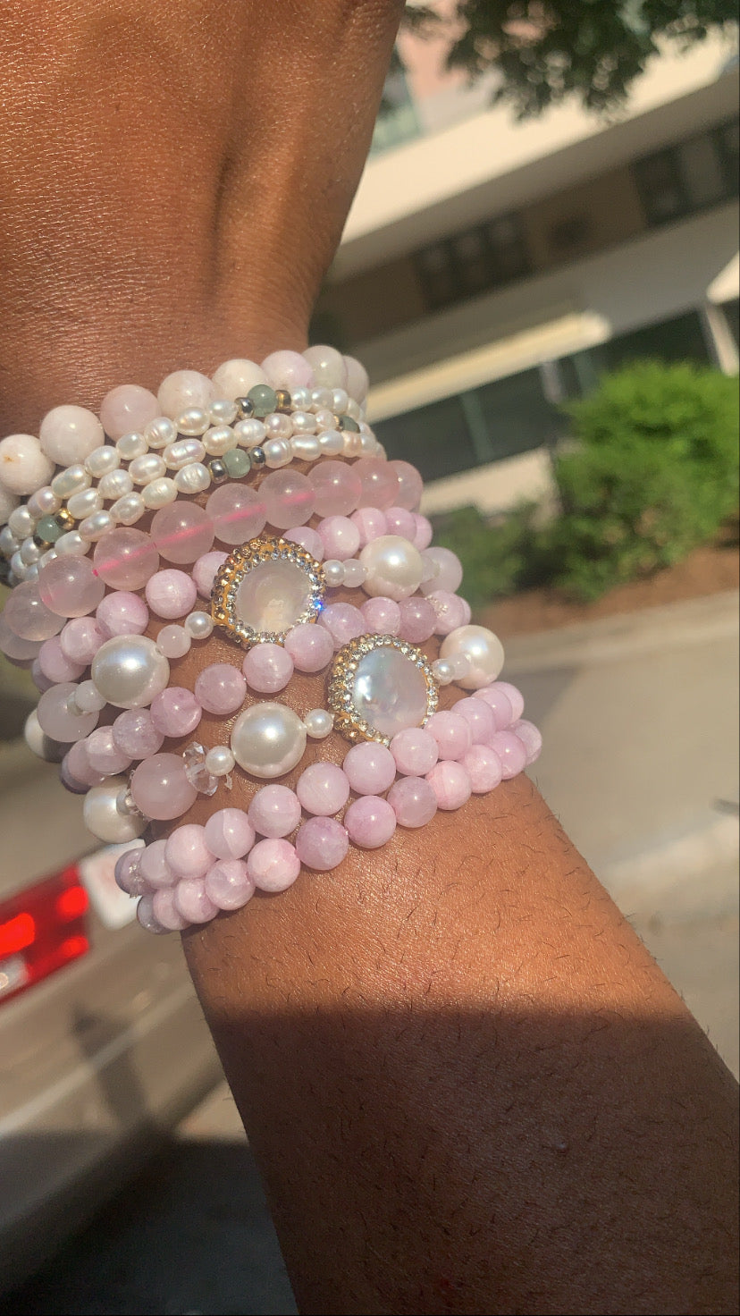 Kunzite bracelets