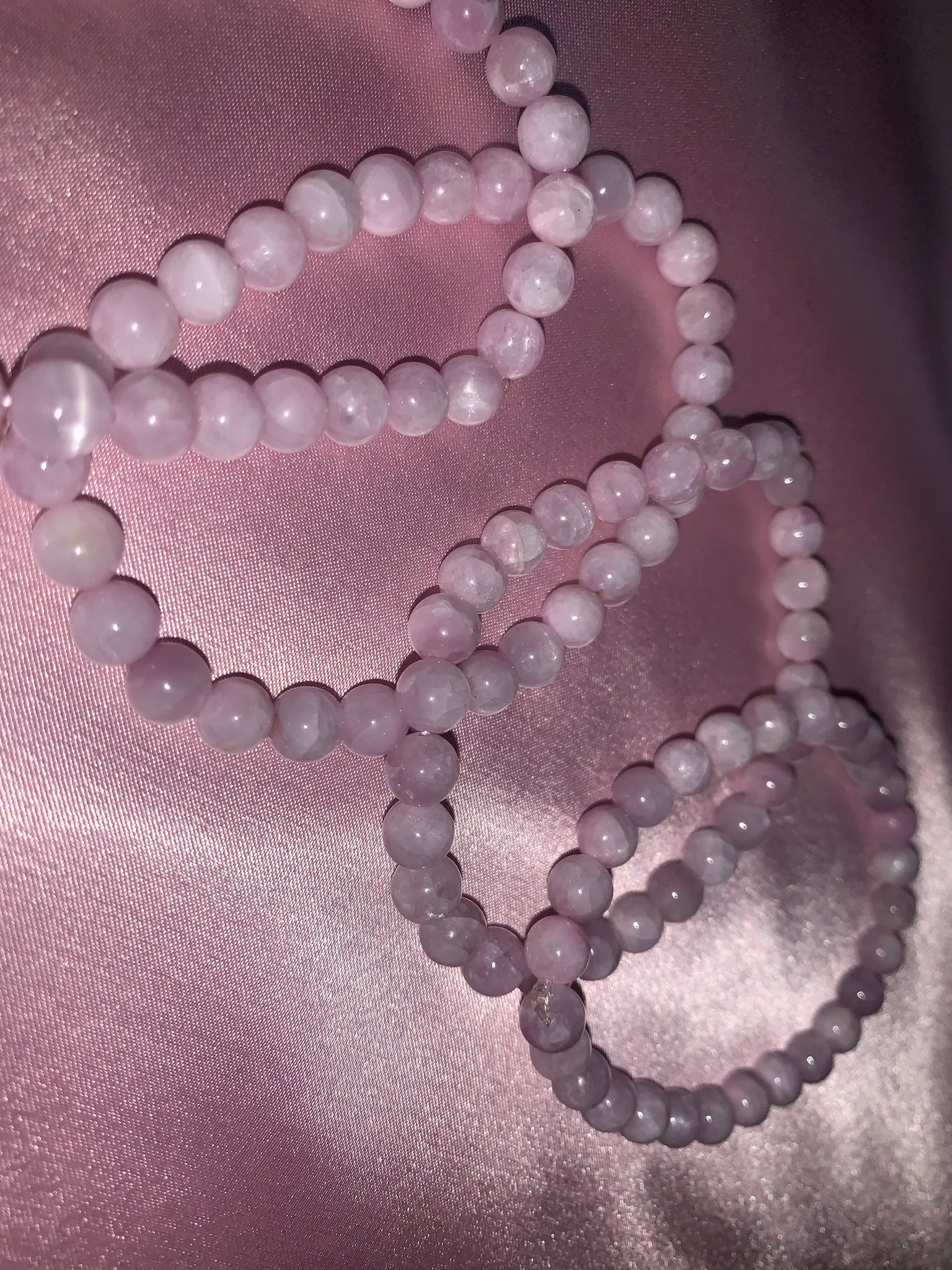 Kunzite bracelets